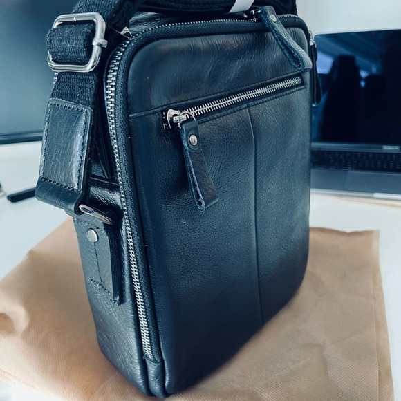 Contact’s Genuine Leather Messenger Bag  for Men (or ladies😀) - Picture 3 of 5